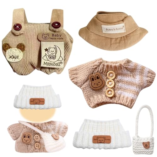 DAJILI 4 Stück Puppenkleidung für 17 cm große Puppen (introvertiert) von DAJILI
