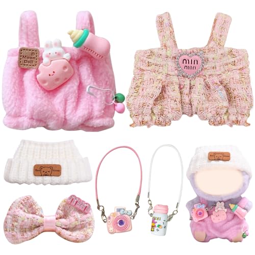 DAJILI 4 Stück Puppenkleidung für 17 cm große Puppen (niedlich) von DAJILI