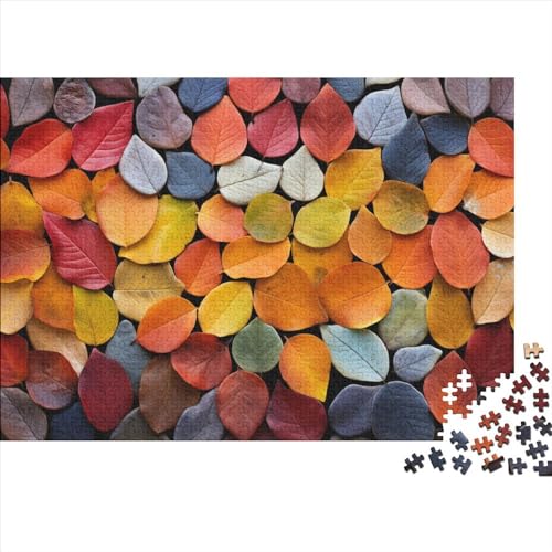 Autumn Leaves 300 Teile Puzzle Puzzle Für Erwachsene Kinder Lernspiel Colourful Leaves Für Erwachsene Und Kinder Impossible Puzzle 300pcs (40x28cm) von DAKINCHERRY