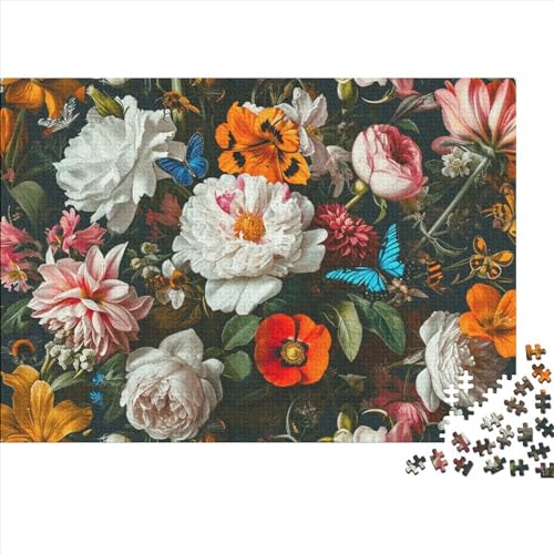 Blooming Flowers 500 Teile Puzzle Spielzeug Geschenk Familien-Puzzlespiel Beautiful Bouquet Für Erwachsene Und Kinder Impossible Puzzle 500pcs (52x38cm) von DAKINCHERRY