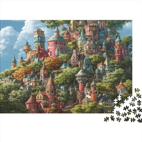 Castles 1000 Teile Puzzle Spielzeug Geschenk Geschicklichkeitsspiel Familienspaß 100% Recycelten Kartons 1000pcs (75x50cm) von DAKINCHERRY