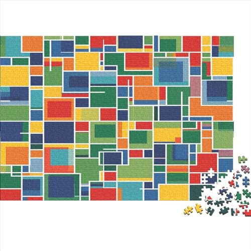 Color Square 1000 Teile Puzzle Puzzle-Geschenk Kinder Lernspiel Graffiti Art Für Erwachsenen Ab 14 Jahren Impossible Puzzle 1000pcs (75x50cm) von DAKINCHERRY