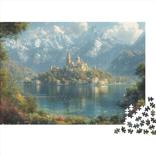 European Cities 1000 Teile Puzzle Puzzle Für Erwachsene Kinder Lernspiel Lake Castle Für Erwachsenen Ab 14 Jahren Impossible Puzzle 1000pcs (75x50cm) von DAKINCHERRY