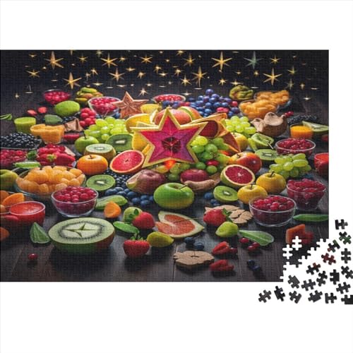 Fruits 1000 Teile Puzzle Premium Quality Puzzle Familien-Puzzlespiel Colourful Fruits Familienspaß 100% Recycelten Kartons 1000pcs (75x50cm) von DAKINCHERRY