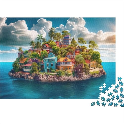 Holiday Bay 500 Teile Puzzle Spielzeug Geschenk Geschicklichkeitsspiel House on The Island Für Erwachsenen Ab 14 Jahren Impossible Puzzle 500pcs (52x38cm) von DAKINCHERRY