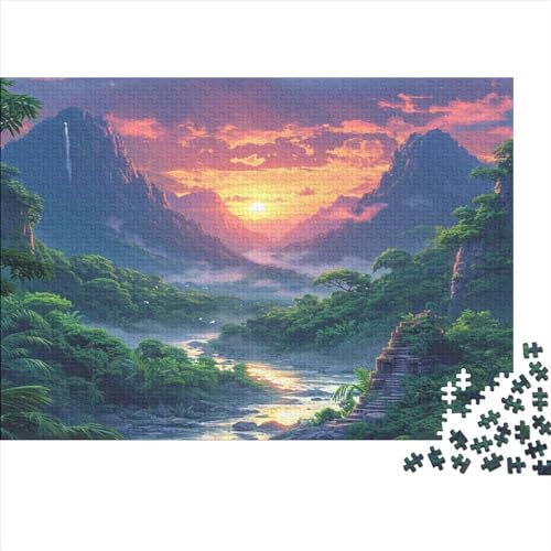 Jungle 1000 Teile Puzzle Premium Quality Puzzle Geschicklichkeitsspiel Familienspaß Impossible Puzzle 1000pcs (75x50cm) von DAKINCHERRY