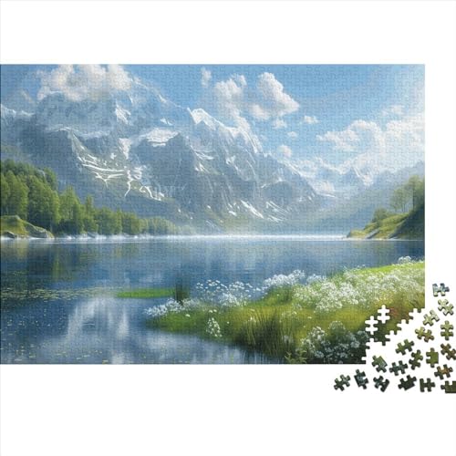 Lake Marlene 500 Teile Puzzle Puzzle-Geschenk Kinder Lernspiel Familienspaß Impossible Puzzle 500pcs (52x38cm) von DAKINCHERRY