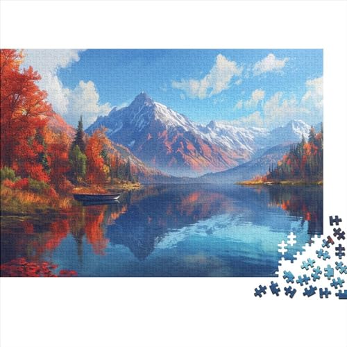 Nature Scenery 500 Teile Puzzle Puzzle Für Erwachsene Kinder Lernspiel Lake Geneva Für Erwachsenen Ab 14 Jahren Impossible Puzzle 500pcs (52x38cm) von DAKINCHERRY