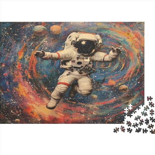 Planetary Universe 500 Teile Puzzle Puzzle-Geschenk Geschicklichkeitsspiel Astronauts in The Universe Für Erwachsenen Ab 14 Jahren 100% Recycelten Kartons 500pcs (52x38cm) von DAKINCHERRY