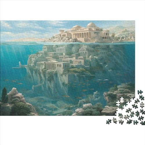 Underwater 500 Teile Puzzle Puzzle-Geschenk Familien-Puzzlespiel Undersea Kingdom Familienspaß 100% Recycelten Kartons 500pcs (52x38cm) von DAKINCHERRY