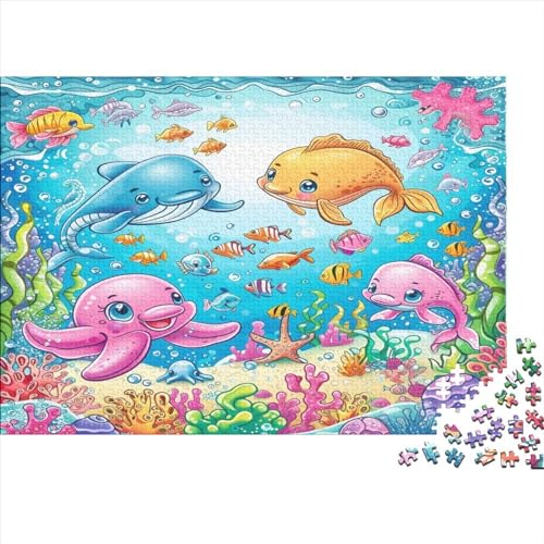 Underwater World(1) 有水印 300 Teile Puzzle Spielzeug Geschenk Geschicklichkeitsspiel Familienspaß 100% Recycelten Kartons 300pcs (40x28cm) von DAKINCHERRY