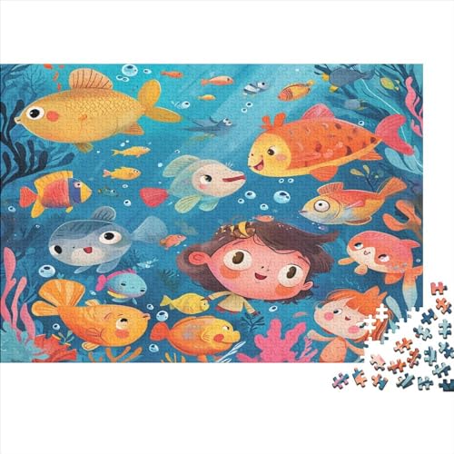 Underwater World 1000 Teile Puzzle Puzzle Für Erwachsene Geschicklichkeitsspiel Colorful Sea Familienspaß Impossible Puzzle 1000pcs (75x50cm) von DAKINCHERRY