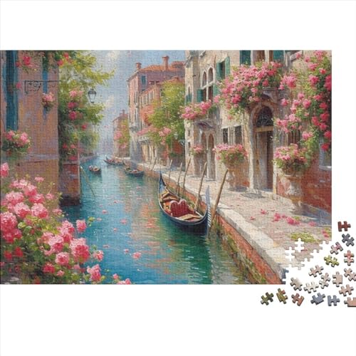 Venice Canal 500 Teile Puzzle Puzzle Für Erwachsene Kinder Lernspiel Für Erwachsene Und Kinder Impossible Puzzle 500pcs (52x38cm) von DAKINCHERRY