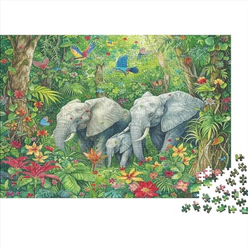Wildlife 1000 Teile Puzzle Puzzle Für Erwachsene Kinder Lernspiel Illustrated African Savannah with Matching Für Erwachsene Und Kinder Impossible Puzzle 1000pcs (75x50cm) von DAKINCHERRY