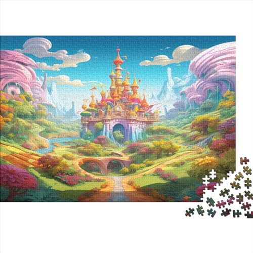Wonderland 300 Teile Puzzle Spielzeug Geschenk Geschicklichkeitsspiel Fairy Tale Castle Für Erwachsene Und Kinder Impossible Puzzle 300pcs (40x28cm) von DAKINCHERRY