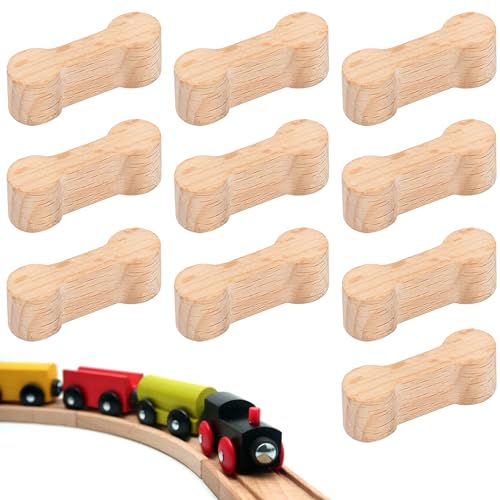 10 Stck L-3D Universal Verbinder Set Holzschienen Holzeisenbahn Adapter Gleisverbinder Holzbahnverbinder Verbindungsstück kompatibel mit Brio Lillabo Melissa Thomas IKEA u.v.m 10 Stck L-3D Universal Verbinder Set Holzschienen Holzeisenbahn Adapter Gleisverbinder Holzbahnverbinder Verbindungsstück kompatibel mit Brio Lillabo Melissa Thomas IKEA u.v.m von DAKLUNAR