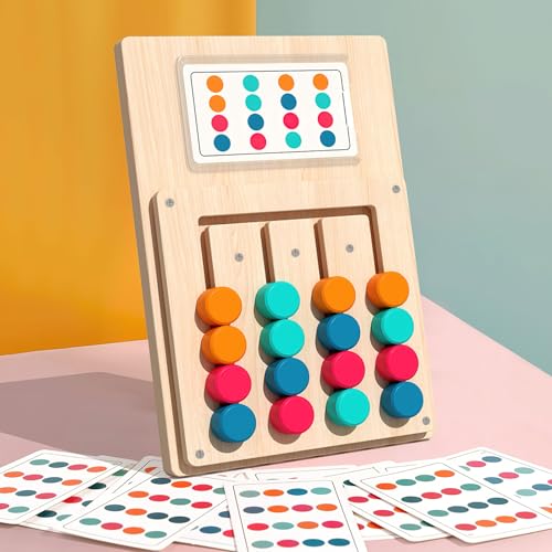 Farben Sortierspiel Holzpuzzle ab 3 Jahre Montessori Spielzeug Color Zuordnungsspiel Farben Holz Schiebepuzzle mit 12 Doppelseitige Karten & 24 Mustern Holz Puzzle ab 3 Jahre Geschenk Farben Sortierspiel Holzpuzzle ab 3 Jahre Montessori Spielzeug Color Zuordnungsspiel Farben Holz Schiebepuzzle mit 12 Doppelseitige Karten & 24 Mustern Holz Puzzle ab 3 Jahre Geschenk von DAKLUNAR
