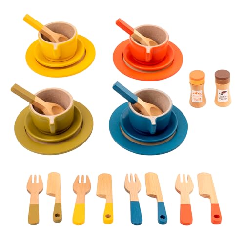 Kinderküche Zubehör Holz Geschirrset aus Holz Kinder 26 Teiliges Kindergeschirr Teeservice Set Holz Küchenzubehör Kochgeschirr Teller Set Pädagogisches Rollenspiel Spielküche Geschenk Kinderküche Zubehör Holz Geschirrset aus Holz Kinder 26 Teiliges Kindergeschirr Teeservice Set Holz Küchenzubehör Kochgeschirr Teller Set Pädagogisches Rollenspiel Spielküche Geschenk von DAKLUNAR