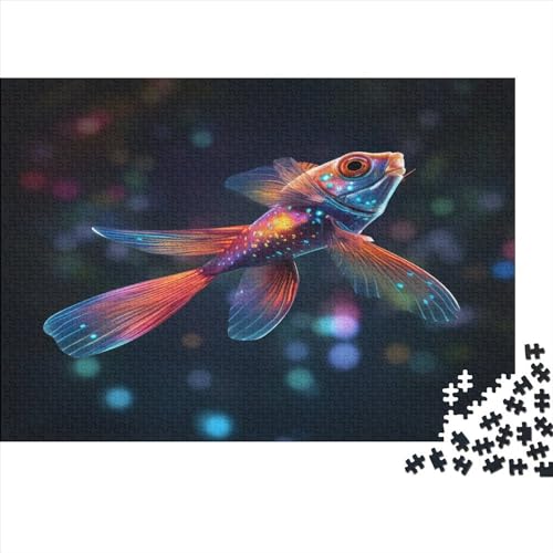 Erierwvbhl_A_Flying_Fish_with_Wings_and_Tail_Has_Colorful_Scale_3a7245ec-9a60-473e-a22c-851f9a70e2fb 500 Teile Puzzle Erwachsene Puzzel Impossible Puzzle Herausforderndes Wohnkultur Puzzle Geschenk von DALWI