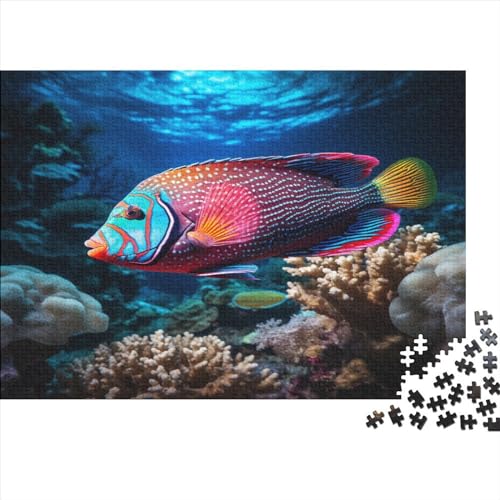 Henceublqqx_The_Rock_Beauty_Fish_Gracefully_Swam_Through_The_cr_fddba19d-e371-4577-909c-1299087a0e90 Puzzle 300 Teile Puzzle Erwachsene Puzzel Impossible Puzzle Geschicklichkeits Spiel Spaß Familien von DALWI