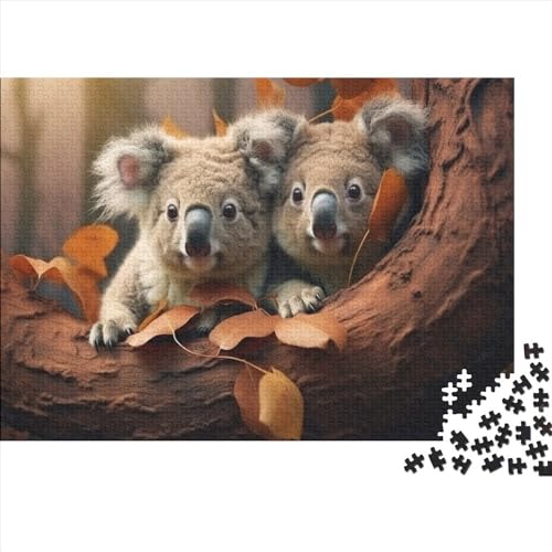 Koala 500 Teile Puzzle Erwachsene Puzzel Impossible Puzzle Wombat Für Die Ganze Familie Wohnkultur Einzigartiges Geschenk Moderne Wohnkultur 500pcs (52x38cm) von DALWI