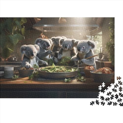 Koala 500 Teilefür Erwachsene TeensImpossible Puzzle Wombat Geschicklichkeits Spiel WohnkulturGeschenk Spielzeug Moderne Wohnkultur 500pcs (52x38cm) von DALWI