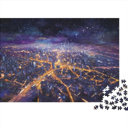 Starry Sky 1000 Teile Puzzle Erwachsene Puzzel Impossible Puzzle Milky Way Starry Sky Herausforderndes Home Dekoration Puzzle Einzigartiges Geschenk Holzspielzeug 1000pcs (75x50cm) von DALWI