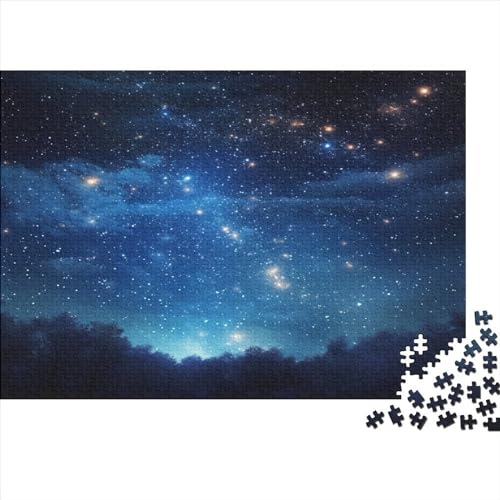 Starry Sky 300 Teile Puzzle Erwachsene Puzzel Impossible Puzzle Geschicklichkeits Spiel Milky Way Starry Sky Wohnkultur Einzigartiges Geschenk Moderne Wohnkultur 300pcs (40x28cm) von DALWI