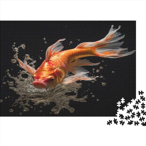 Wanyun1_0392007354797619_Koi_Leaps_Out_of_The_Water__Hyper_qual_ffde7543-829e-4f4e-b8ef-7835eece9c52 1000 Teile Puzzle Erwachsene Puzzel Impossible Puzzle Herausforderndes Spaß Familien Puzzles Einzi von DALWI