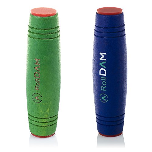 DAM – Pack mokuru Roll Anti-Stress-Holz zur Verbesserung Geschick und Reflexe, Farbe Green/Marine (dmpm048) von DAM