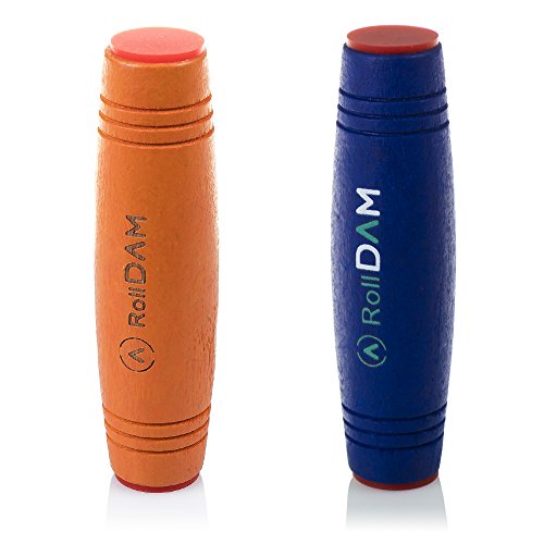 DAM – Pack mokuru Roll Anti-Stress-Holz zur Verbesserung Geschick und Reflexe, Farbe Orange/Marine (dmpm058) von DAM