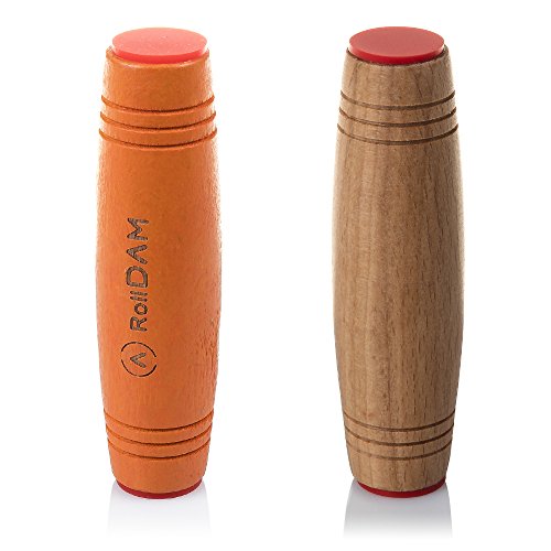 DAM – Pack mokuru Roll Anti-Stress-Holz zur Verbesserung Geschick und Reflexe, Farbe Orange/Wood (dmpm053) von DAM