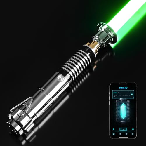 DAMIENSABER Xenopixel 3.0 Lichtschwerter mit Bewegungssteuerung, leichtgängiger Schwingung, mit 34 Klangschriften, unendlicher Farbe und 16 RGB-Schnellwechsel, empfindlichere Luke-Lichtschwerter für DAMIENSABER Xenopixel 3.0 Lichtschwerter mit Bewegungssteuerung, leichtgängiger Schwingung, mit 34 Klangschriften, unendlicher Farbe und 16 RGB-Schnellwechsel, empfindlichere Luke-Lichtschwerter für von DAMIENSABER