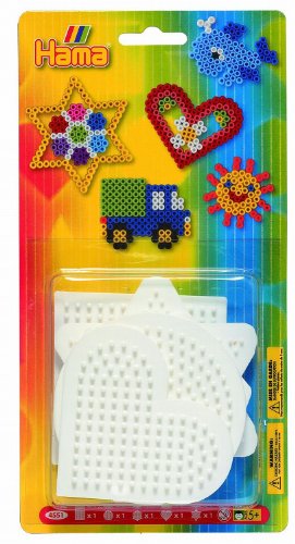 Hama 4551 - Blisterpackung kleine Stiftplatten, Viereck, Rund, Sechseck, Herz, Stern, 5 Stück Hama 4551 - Blisterpackung kleine Stiftplatten, Viereck, Rund, Sechseck, Herz, Stern, 5 Stück von Hama
