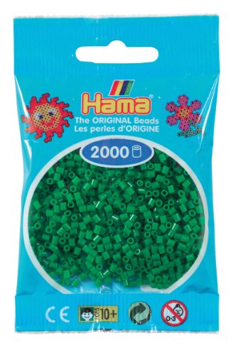 Hama Perlen 501-10 - Mini-Perlen, 2000 Stück grün Hama Perlen 501-10 - Mini-Perlen, 2000 Stück grün von Hama