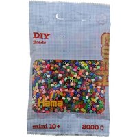 HAMA 501-00 - DIY Bügelperlen Mini 10+, ca. 2000 Stück, Mix Volltonmix von DAN
