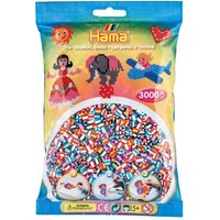 Hama 201-90 - Beutel mit 3000 gestreiften Perlen, bunt von Malte Haaning Plastic A/s