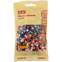Hama 207-58 - DIY Bügelperlen Midi 5+, ca. 1000 Stück, Mix 58 Pastell von DAN