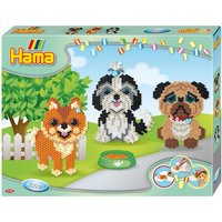 Hama 3157 - Geschenkpackung Hundefreunde, Bügelperlen midi, 4000 Stück von DAN