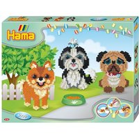 Hama 3157 - Geschenkpackung Hundefreunde, Bügelperlen midi, 4000 Stück von DAN