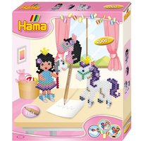 Hama 3252 - Geschenkpackung Pony Spaß, Bügelperlen midi, 2500 Stück von DAN