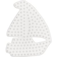 Hama 333 - Midi Stiftplatte Segelboot, weiß, 7x9cm, 1 Stück von DAN