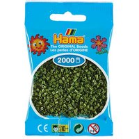 Hama 501-84 - Beutel mit Mini Bügelperlen Olive, 2000 Stück von DAN