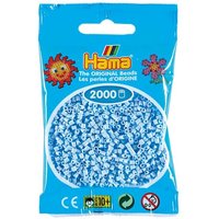 Hama 501-97 - Beutel mit Mini Bügelperlen Eisblau, 2000 Stück von DAN