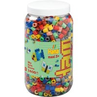 Hama 8543 - Perlen, Dose mit ca. 1400 Maxi-Bügelperlen, Vollton Mix69 Hama 8543 - Perlen, Dose mit ca. 1400 Maxi-Bügelperlen, Vollton Mix69 von DAN