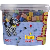 Hama 8573 - My first Bügelperlen Maxi 3+, Dose mit ca. 600 Stück, Volltonmix von DAN