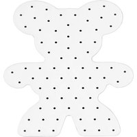 Hama 9004 - Maxi Stick-Lochplatte, Teddy für 72 Maxi Stecker, 20x15cm, weiß von DAN