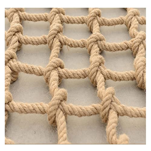 DANGXINYU Garten Netting Seilnetz Treppe Balkon Geländer Indoor Sicherheit Schutz Für Kinder Cargo Netze Gartenpflanze Dekoration Jute Hanfnetz (10mm*10cm, 1x1m (3.28X3.28ft)) von DANGXINYU
