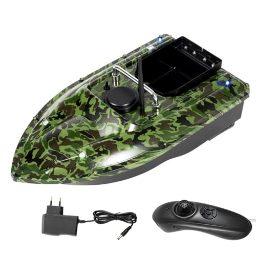 DAOHHFO 500m Fernbedienung Köderboot, 1.5 KG Beladung Nachtangeln Tarnung Futterboot Angeln Futterboot Angeln mit LED-Licht, ABS Fischköder Boot Angelköderboot DAOHHFO 500m Fernbedienung Köderboot, 1.5 KG Beladung Nachtangeln Tarnung Futterboot Angeln Futterboot Angeln mit LED-Licht, ABS Fischköder Boot Angelköderboot von DAOHHFO