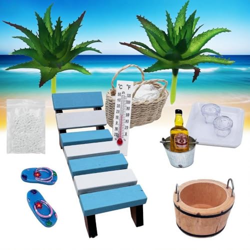 14 Stück Miniatur Sauna Zubehör Set,Wellness gutschein verpackung,Mini Strand Zubehör Garten Zubehör für DIY Dekoration 14 Stück Miniatur Sauna Zubehör Set,Wellness gutschein verpackung,Mini Strand Zubehör Garten Zubehör für DIY Dekoration von DAOOZHU